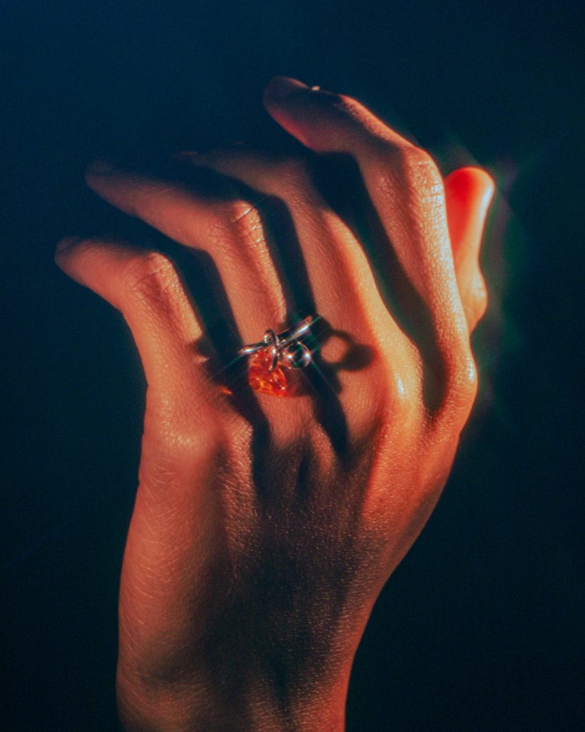 Amber Pierced Ring